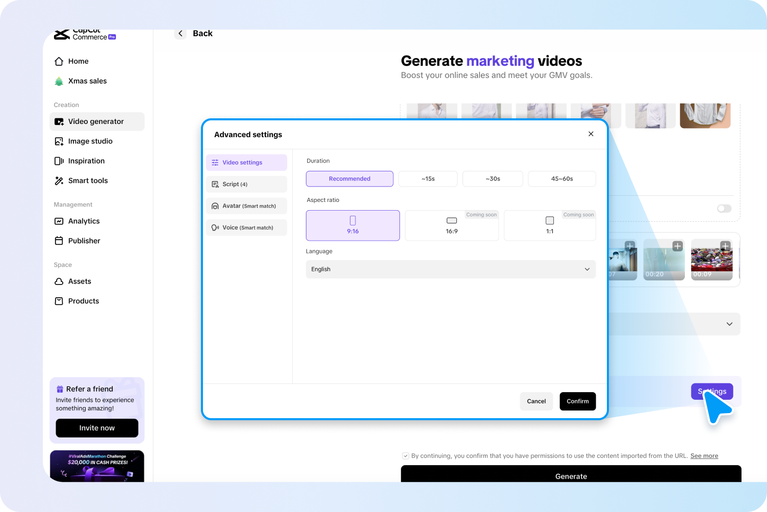 Einstellungen konfigurieren &amp; erstellen